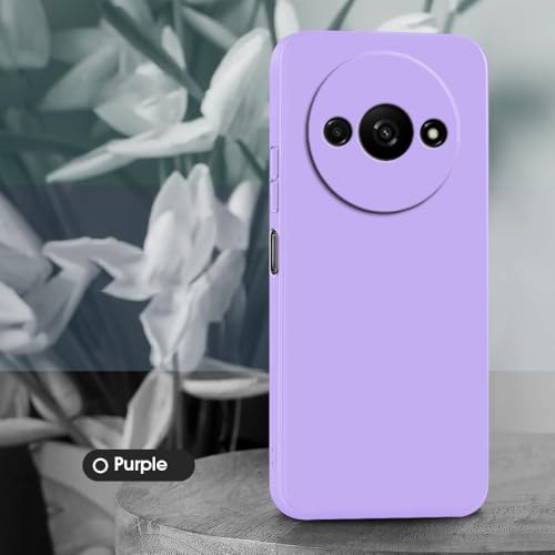 Image of Back Cover for Mi Redmi A3 4G / Poco C61 4G | Full Camera Protection | Premium Liquid Silicon Case | Flexible Bumper Case for Mi Redmi A3 4G / Poco C61 4G (Purple)