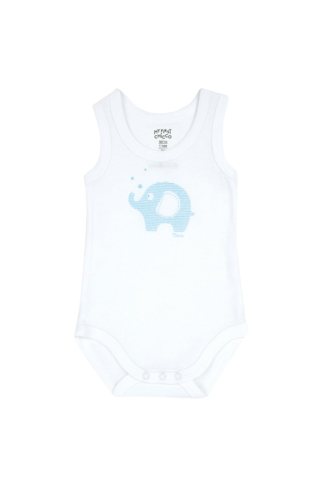 Chicco, Body Recién Nacido, Conjunto de 4 Bodies sin Mangas de Algodón 100% con Cómoda Abertura, Ropa Bebé Niño y Niña 0-3 Meses, Ideas de Regalo para Nacimiento — view 3