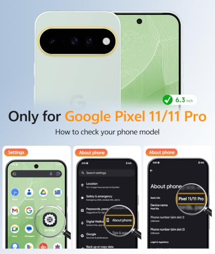 Image of FNTCASE for Google Pixel 11 Pro Case /Pixel 11 Case, with Screen Protector