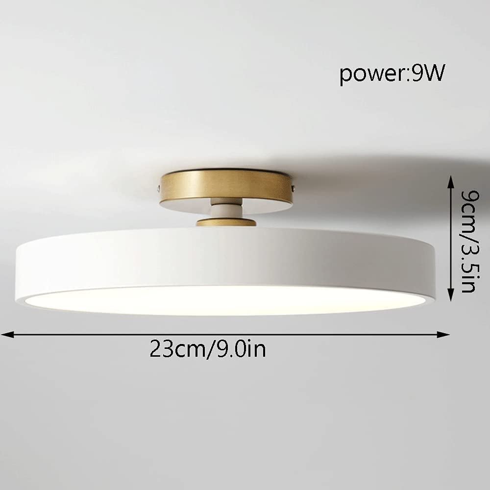 Nowoczesna prosta trójkolorowa ściemniana lampa sufitowa 40W do montażu podtynkowego LED lampa sufitowa okrągła płaska lampa używana do salonu, sypialni, jadalni, kuchni, przedpokoju, wejścia, przed