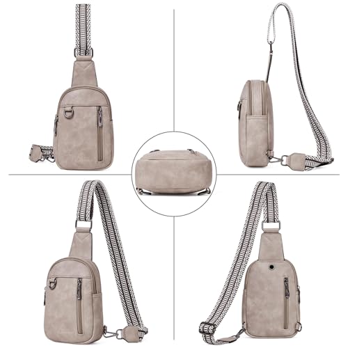 Image of cakang Womens Sling Bag Crossbody Bags for Women Vegan Leather Sling Backpack Daypack Fanny Pack Crossbody Purse Travel