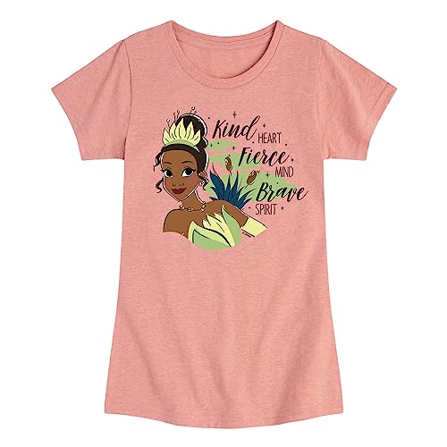 Disney - Princess - Tiana Kind Fierce Brave - Toddler and Youth Girls Short Sleeve Graphic T-Shirt