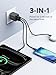 UGREEN 3-Port 30W USB C Charger, GaN II Compact iPhone Charger Fast Charging, Type C Power Adapter for iPhone 17/16/15 Series, Samsung Galaxy S25/24/23, iPad, Matt Black