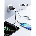 UGREEN 3-Port 30W USB C Charger, GaN II Compact iPhone Charger Fast Charging, Type C Power Adapter for iPhone 17/16/15 Series, Samsung Galaxy S25/24/23, iPad, Matt Black - Image 3