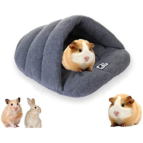Houdao Hamster Meerschweinchen Bett Meerschweinchen Kuschelhöhle Warmes Fleece Meerschweinchen Haus Cover