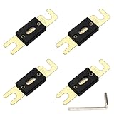 250 Amp ANL Fuse for Audio Stereo Amplifier Sub Speaker Subwoofer Amp System Fuses 4PCS with Hex Tool