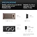 AC Infinity AIRTAP T4 Bronze, Register Booster Fan for 4” x 10” Register Holes, Improves Heating & Cooling Vents, Quiet 10-Speeds, Bluetooth App Control Data Alerts. ONLY FITS 4” x 10” Duct Openings