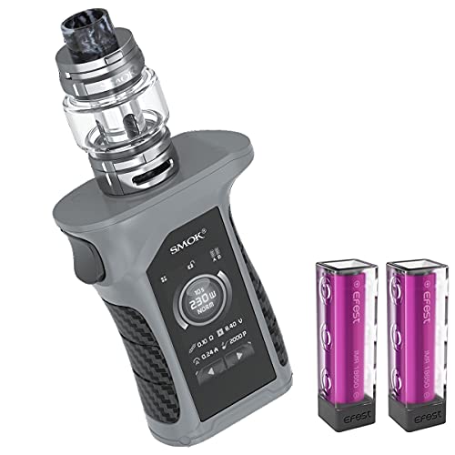 E-Zigarette Starter Set, Smok 230W Mag P3 Kit mit 9ml TFV16 Tank und 2* wiederaufladbaren Efest Batterien, OLED Screen…
