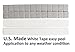 ACCRETION 360Pcs 1/4 Oz, 0.25 Oz, Grey, Adhesive Wheel Weights, USA Made White Tape