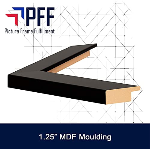 Puzzle Frame | Picture Frame | Poster Frame | Puzzle Frame| 1.25 Inch Black Mdf Frame | Plexi Glass And Hanging Hardware Included | (18X24) #TOP2