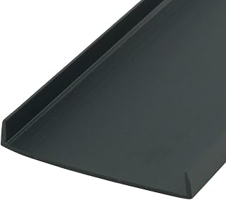 Outwater Plastics Black 2'' Styrene Plastic U-Channel/C-Channel 36 Inch Lengths (Pack of 4)