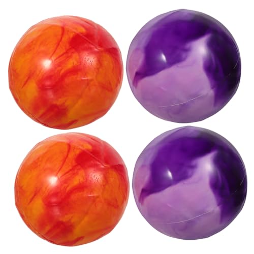 KONTONTY 4pcs Inflatable Stretch Balls Colorful Balls for Encourages Exploration and Bonding for Material Random Color
