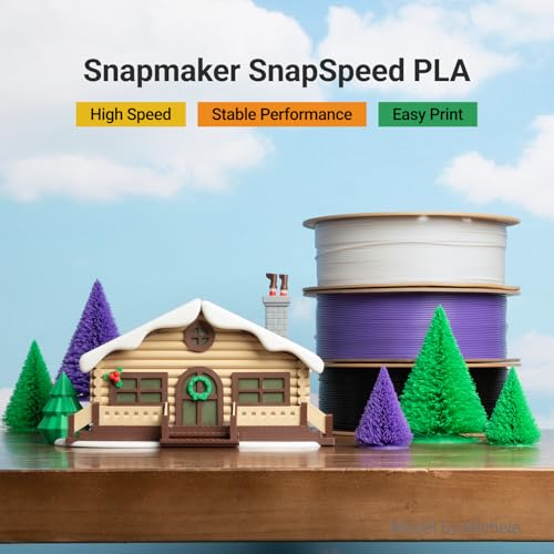 Image of Snapmaker PLA Basic Filament 1.75mm,Snapspeed 3D Printer Filament Up to 300mm /s High Speed Printing,Dimensional Accuracy + /- 0.02 mm,Clog-Free for Most FDM Printers,1kg (2.2lbs) (Pink-RFID)