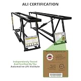 QuickJack Bundle - 6000TL Portable Car Lift, Wall Hangers & Pinch-Weld Blocks, ALI Certified, 6,000-lbs. Capacity, 110V Power Unit, Car Lift for Garage, Shop, & Mechanic
