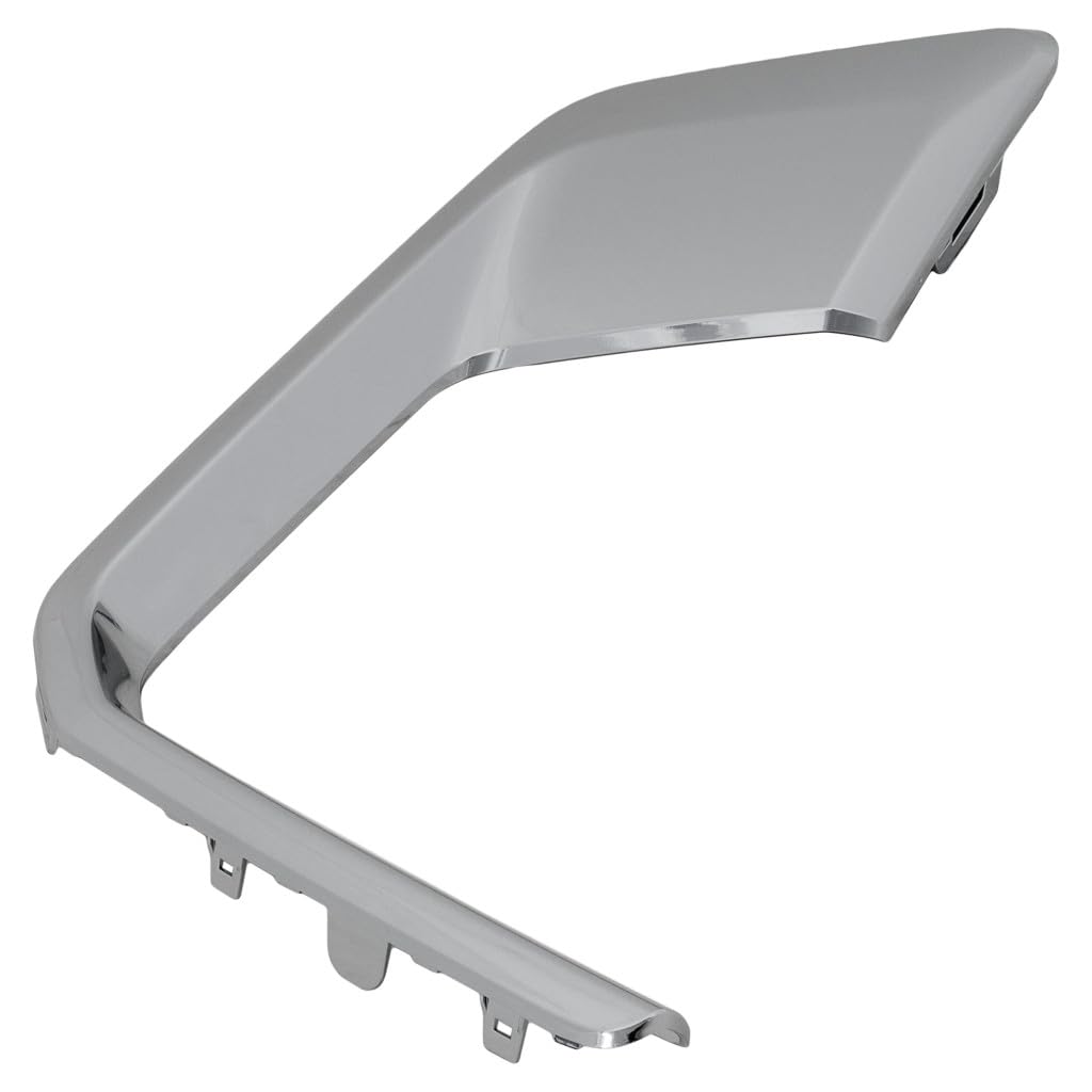 For GMC Yukon/Yukon XL 2021 2022 2023 Fog Light Molding Driver Side | Front | W/Silver Trim | Denali Model | Chrome | Replacement For GM1046128 |