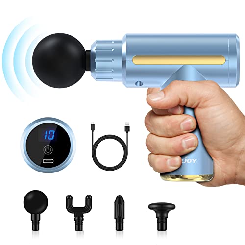 Sejoy Massage Gun Deep Tissue 10 Speed Usb Charging,Portable Handheld Massager,Percussion Massager,Muscle Massager Gun,Ultra Small & Quiet Muscle Massage Gun,Pain Relief Muscle,For Home Gym Outdoors #TOP15