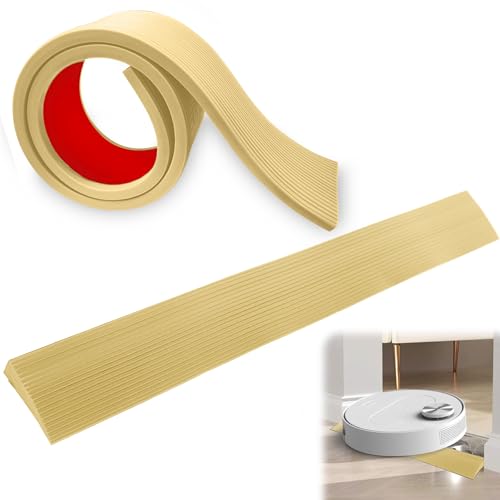 Rampa de umbral de puerta – 1,6 cm x 5,5 cm x 100 cm – Rampa de umbral de goma, rampa para silla de ruedas, umbral de puerta de hasta 800 kg, soporta hasta 800 kg para robot aspirador, silla de ruedas