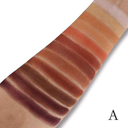 Hegafoo 2Pcs Pro 12 Colors Eyeshadow Makeup Palette - Matte Shimmer Pigmented Blendable Diamond Nude Natural Eye Shadow Pallet Kit With Brush(Ab) #TOP3