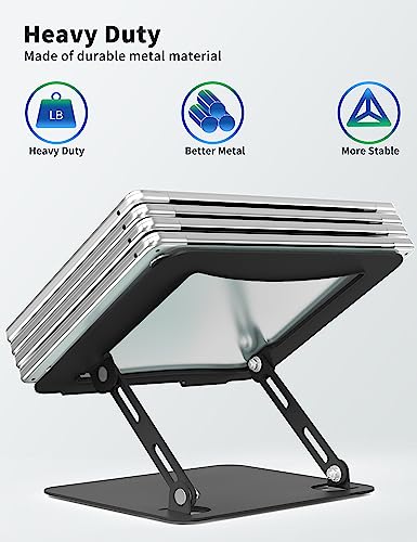 Support portable réglable SOUNDANCE pour le télétravail sur bureau noir