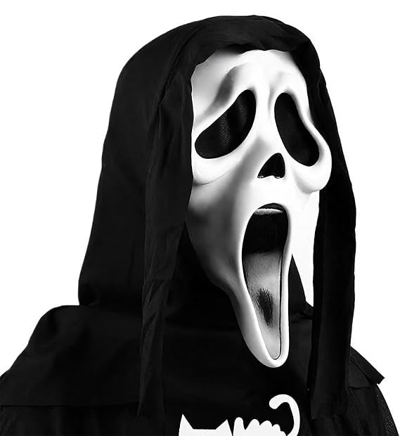 ORCHID M®Halloween Mask Natural Latex Scary Skull Mask - Halloween Horror Full Head Masquerade Cosplay Party Decoration Props