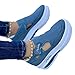 BIUBIULOVE 2022 Frühling Turnschuhe Frauen Casual Atmungsaktive Sportschuhe, Freizeitschuhe Bequeme Segeltuchschuhe Damen Mode Trainer Mesh Schuhe (Blau,39)