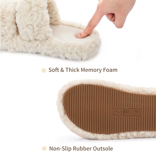 Image of RockDove Women's Pluffie Open Toe Slippers