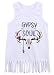 Little Girls Sleeveless Gypsy Soul Elk Head Tassel Dress (70(6-12M))