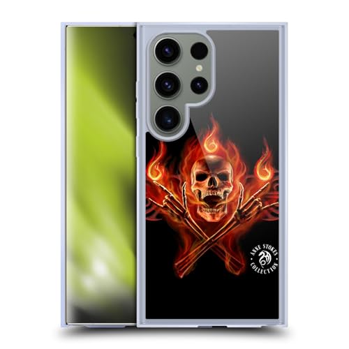 Coque S24 Ultra MagSafe Anne Stokes Crâne d'Enfer pour motards et rockeurs