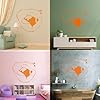 Vinyl Wall Decals Music Player Teens Headphones 34x38.2cm It Won't Fall Off Orange #2