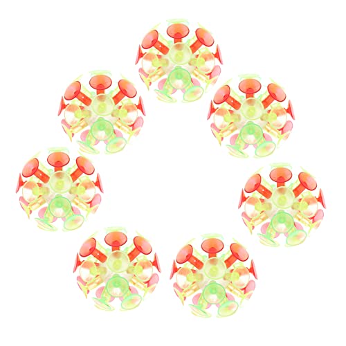 SAFIGLE 7個 吸引 おもちゃ パーティー バッグ 詰め物 用 子供用 バッグ 詰め物 用 ギフト 付箋 ボール ライト アップ おもちゃ 吸引 カップ おもちゃ 吸引 カップ ボール