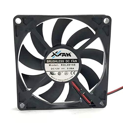 Ventilateur De Refroidissement 12V 0.09A Ultra Silencieux RDL8015S - 3 Fils, 3 Broches, Pour PC, équipement électronique