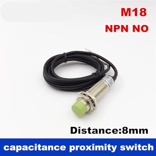 Sensor Capacitivo M18 NO de proximidad metálico y no metálico interruptor normalmente abierto CC 3