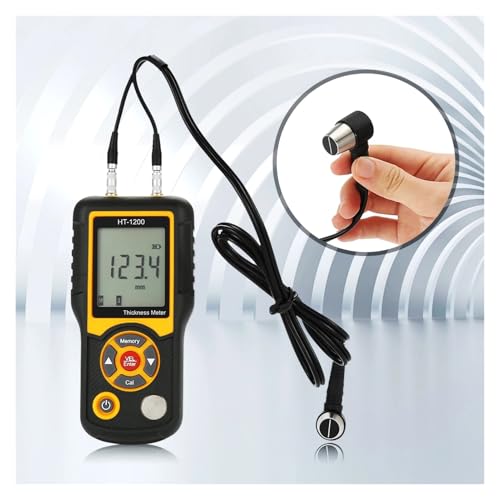 Medidor de espesor digital HT-1200 LCD ultrasónico herramienta de medición rango de inspección in situ miniatura 3