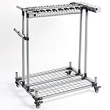 JKJZSALJ Mobiler Besenhalter, Aufbewahrungsständer für Gartengeräte...