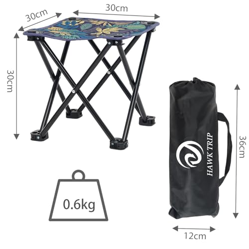 HAWK TRIP アウトドアチェア 軽量 コンパクト折りたたみ椅子 小型 耐荷重 携帯便利 キャンプ椅子 登山 釣り の商品画像 2