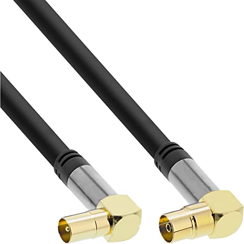 InLine 69202g 2 m IEC IEC - COAXIAL CABLE, COAXIAL (IEC Cable, IEC, BLACK, Curve, Curve Gold, 2 M), 2 Meters