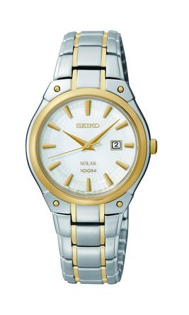 セイコー Seiko Women's SUT128 Dress Solar Analog Display Japanese Quartz Two Tone Watch 女性 レディース 腕時計 【並行輸入品】