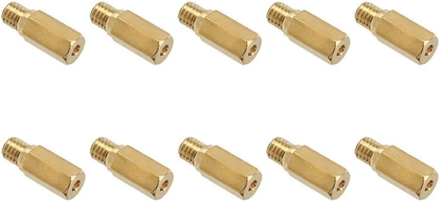 Motorcycle Accessories Pack of 10 Pieces Main Jet Fit for FCR OKO PE PWK Carburetor Hexagon Motorcycle Injector Nozzle Replaceable