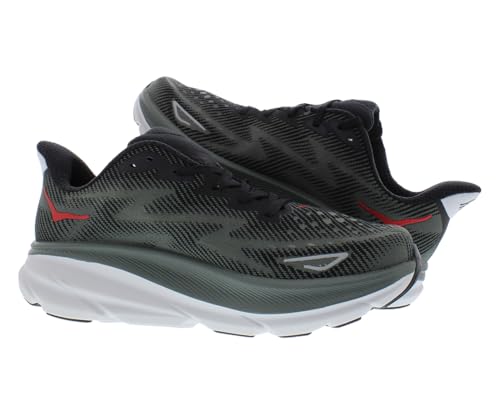 HOKA HOKA Clifton 9 Mens Shoes Size 10, Color: Black