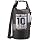 Bolsa seca impermeable para hombre y mujer, mochila bolsa seca con cierre enrollable de 10 litros, gris miniatura 1