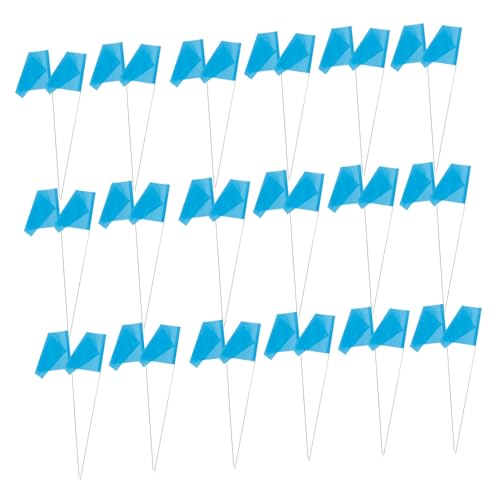 Drapeaux de marquage de jardin x50 avec tiges pour sprinkler et pelouse