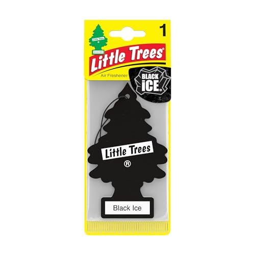 Image of Little Trees - MTR0004 Hanging Car and Home Air Freshener, Black Ice, 1 (Pack of 2)