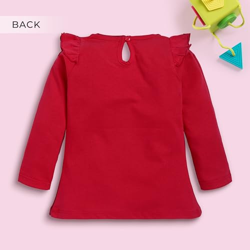 Image of LuvLap Baby Girls 100% Cotton Full Sleeve Girls Top, Pack of 02