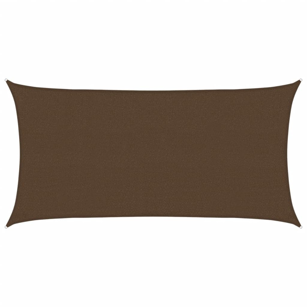 vidaXL Sunshade Sail 160 g/m² Brown 2.5x5 m HDPE — image 1