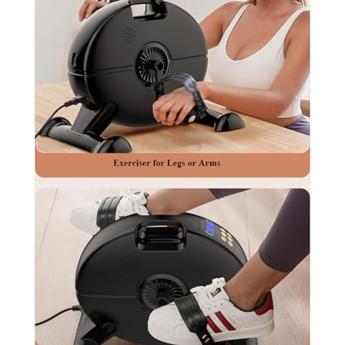 Pedalen voor Hometrainers Huishoudelijke elektrische hometrainer onder bureaufiets pedaaltrainer, mini-hometrainer for arm-/beenoefening, pedaaltrainer for senioren met LCD-scherm Pedaaltrainer - Afbeelding 6