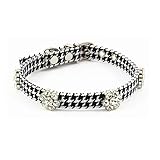 PETFAVORITES Rhinestone Dog Collar, Designer Crystal Dog Jewelry, Cute Houndstooth Cloth Cat Collar, Kitten Teacup Puppy Toy Yorkie Chihuahua Clothes Costume Accessories (Pattern B, Size S)
