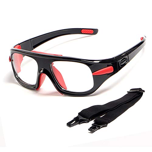 spiid Basketball Goggles, Sports Glasses Safety Goggles Training Eyewear Football (Black Frame)