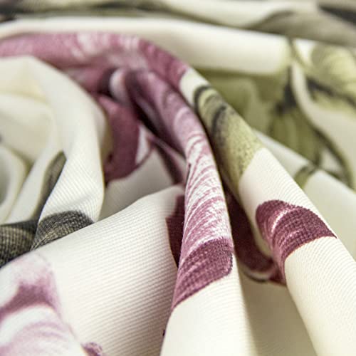 Tablecloth Waterproof Natural Fabric 100% Cotton With Teflon Coated Colorful Flowers And Birds Kolibri (54In X 110In (137X280Cm)) #TOP4