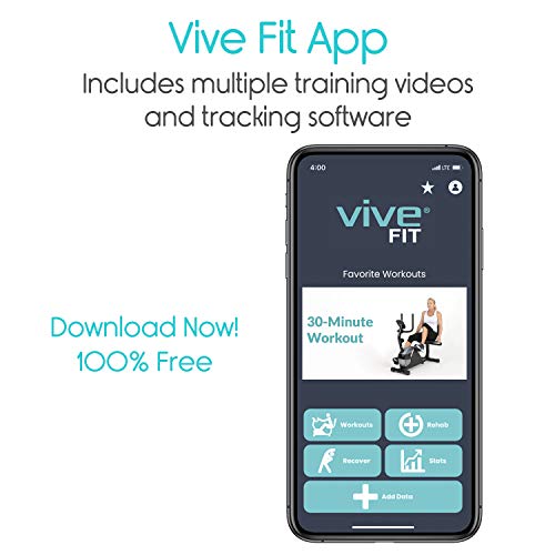 Vive Stationary Bike (App Included) - Upright X Exercise Cycle Machine - Foldable Magnetic Resistance Home Cycling Equipment - Indoor Cardio Workout For Men, Women, Elderly - Digital Display Trainer - Home Fitness Guru Vive Stationary Bike (App Included) - Upright X Exercise Cycle Machine - Foldable Magnetic Resistance Home Cycling Equipment - Indoor Cardio Workout For Men, Women, Elderly - Digital Display Trainer - Image 8