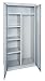 Sandusky EACR362478-05 36-Inch Wide by 24-Inch Deep by 78-Inch High Welded Industrial Storage Combination Wardrobe/Three-Shelf Cabinet, Light Grey